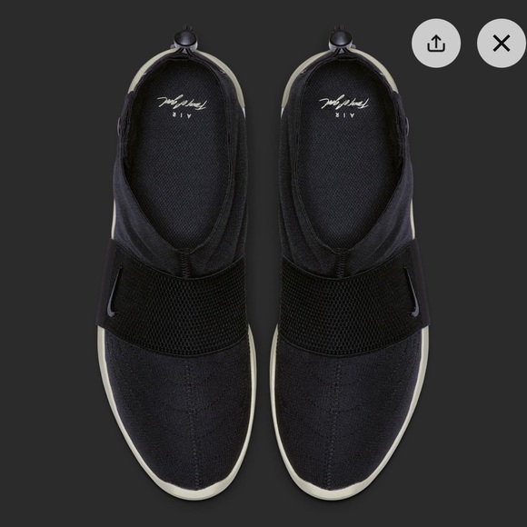 EUC Men’s Size 6.5/Women’s Size 8 Nike X Fear Of God Moccasin Sneakers In Black - Picture 5 of 15